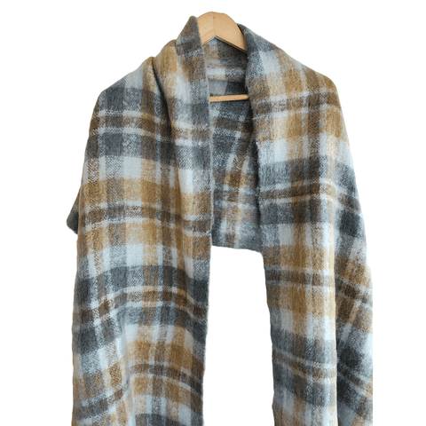 Earthy Elegance Embroidered Wool Stole | Artisan Winter Wrap (G7-I1CK-4L6Q)