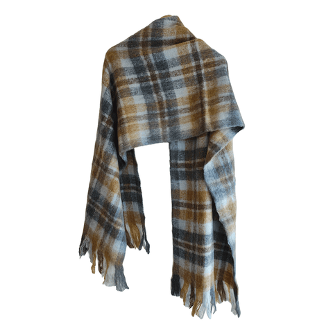 Earthy Elegance Embroidered Wool Stole | Artisan Winter Wrap (G7-I1CK-4L6Q)