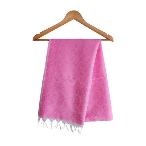 Banarasi Silk Stole - Luxurious Golden Threadwork