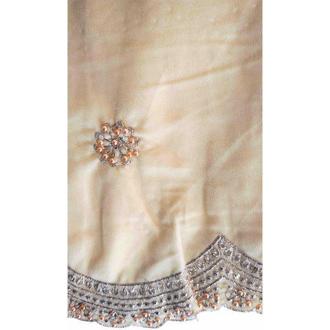 India Scarves Luxury Micro-Velvet Embroidered Dupatta for Women | Heavy Scalloped Cutwork Border with Butti Work (Copy) (Copy)