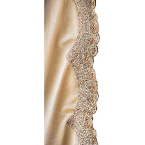 India Scarves Luxury Micro-Velvet Embroidered Dupatta for Women | Heavy Scalloped Cutwork Border with Butti Work (Copy) (Copy)