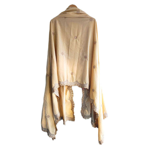 India Scarves Luxury Micro-Velvet Embroidered Dupatta for Women | Heavy Scalloped Cutwork Border with Butti Work (Copy) (Copy)