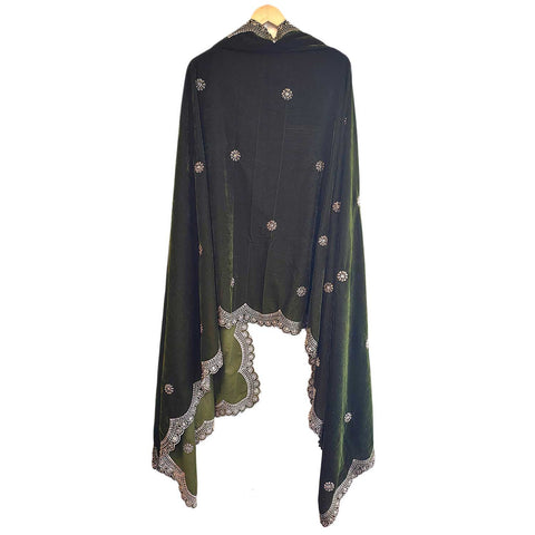 India Scarves Luxury Micro-Velvet Embroidered Dupatta for Women | Heavy Scalloped Cutwork Border with Butti Work (Copy) (Copy) (Copy)