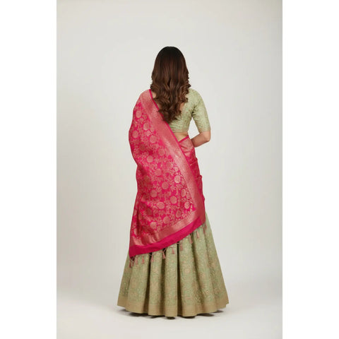 Banarasi Art Silk Dupatta - alternate view