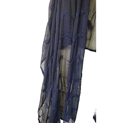 India Scarves Pure Najmin red Stole Dupatta with Golden Embroidery 220X100