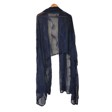 India Scarves Pure Najmin red Stole Dupatta with Golden Embroidery 220X100