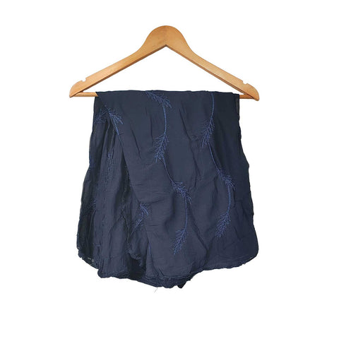 India Scarves Pure Najmin red Stole Dupatta with Golden Embroidery 220X100