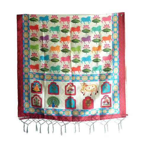 Assam Traditional Dupatta ISAK07-01 detail view