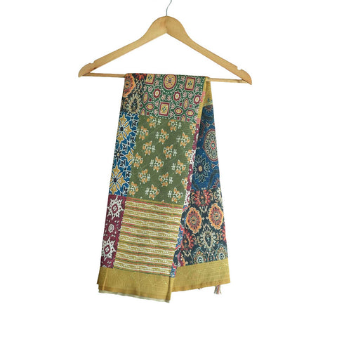 Assam Traditional Cotton Dupatta Multicolour 4 Hero