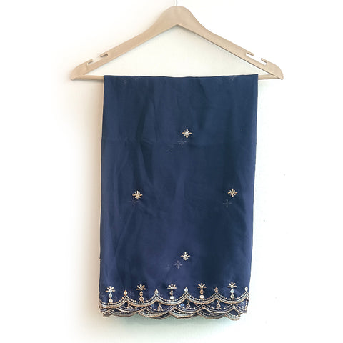 India Scarves Soft Georgette with Exquisite Cut Embroidery Fancy