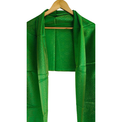 Contemporary Banarasi Silk Stole - Modern Design Size 55X180 Cm