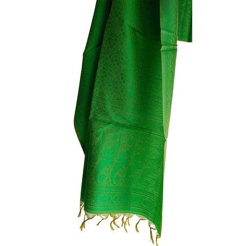 Contemporary Banarasi Silk Stole - Modern Design Size 55X180 Cm