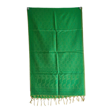 Contemporary Banarasi Silk Stole - Modern Design Size 55X180 Cm