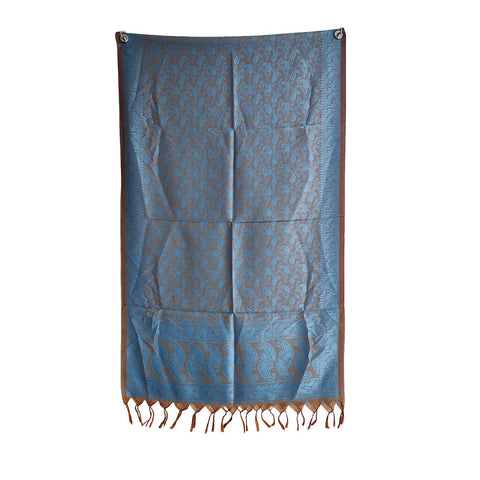 Contemporary Banarasi Silk Stole - Modern Design Size 55X180 Cm