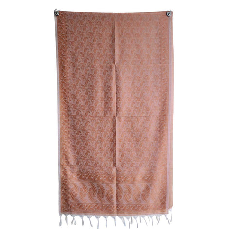 Contemporary Banarasi Silk Stole - Modern Design Size 55X180 Cm