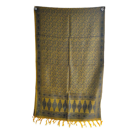 Contemporary Banarasi Silk Stole - Modern Design Size 55X180 Cm( Green )