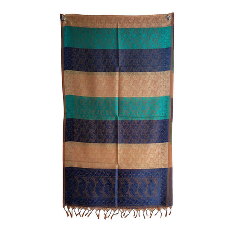Contemporary Banarasi Silk Stole - Modern Design Size 55X180 Cm