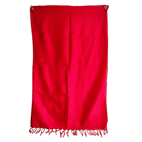 Contemporary Banarasi Silk Stole - Modern Design Size 55X180 Cm ( Red )