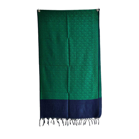 Contemporary Banarasi Silk Stole - Modern Design Size 55X180 Cm ( Green )