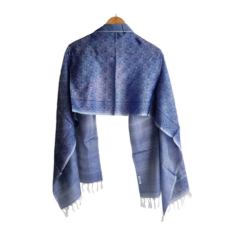 Contemporary Banarasi Silk Stole - Modern Design Size 55X180 Cm