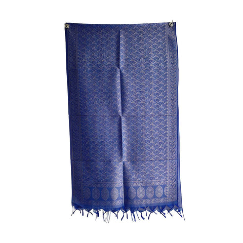 Contemporary Banarasi Silk Stole - Modern Design Size 55X180 Cm