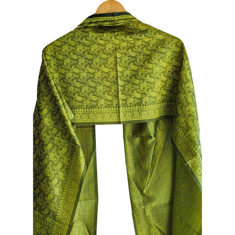 Contemporary Banarasi Silk Stole - Modern Design Size 55X180 Cm