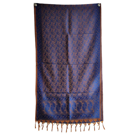 Contemporary Banarasi Silk Stole - Modern Design Size 55X180 Cm