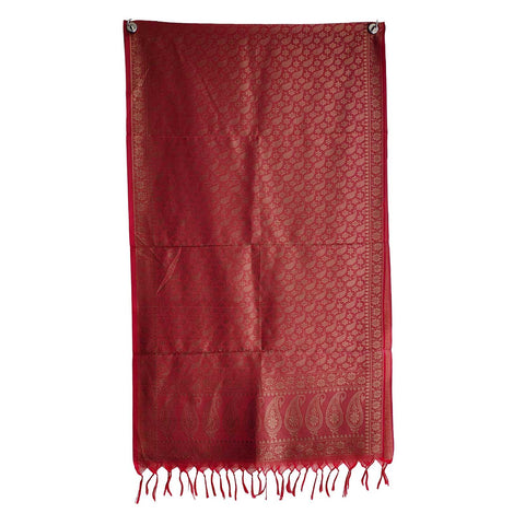 Contemporary Banarasi Silk Stole - Modern Design Size 55X180 Cm