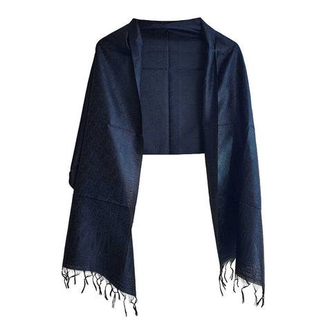 Contemporary Banarasi Silk Stole - Modern Design Size 55X180 Cm