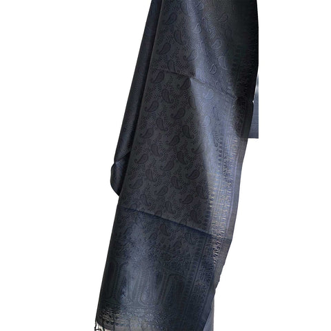 Contemporary Banarasi Silk Stole - Modern Design Size 55X180 Cm