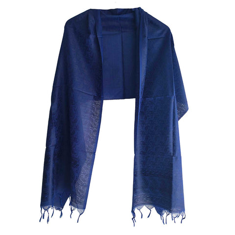 Contemporary Banarasi Silk Stole - Modern Design Size 55X180 Cm