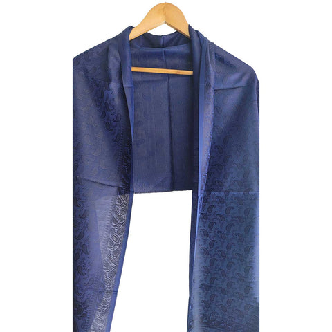 Contemporary Banarasi Silk Stole - Modern Design Size 55X180 Cm