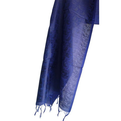 Contemporary Banarasi Silk Stole - Modern Design Size 55X180 Cm