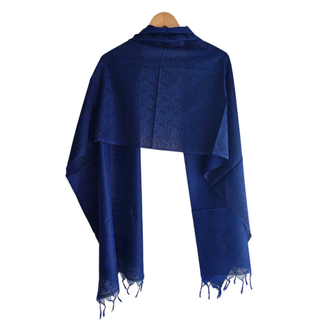 Contemporary Banarasi Silk Stole - Modern Design Size 55X180 Cm