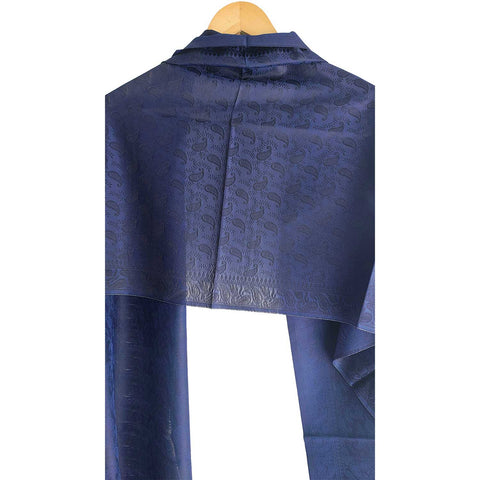 Contemporary Banarasi Silk Stole - Modern Design Size 55X180 Cm