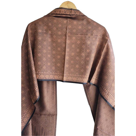 Contemporary Banarasi Silk Stole - Modern Design Size 55X180 Cm