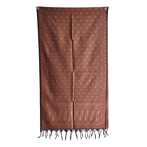 Contemporary Banarasi Silk Stole - Modern Design Size 55X180 Cm