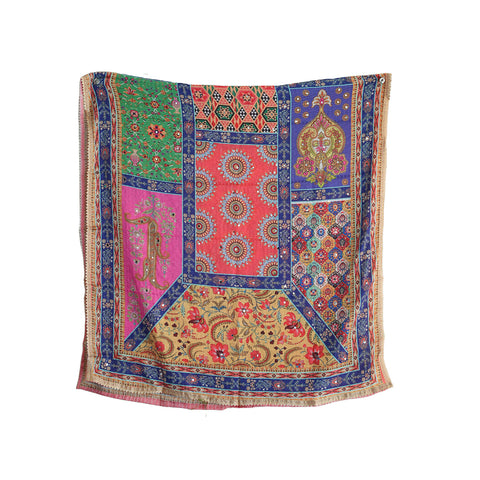 Pakistani Digital Printed Chinnon Dupatta With Heavy Mirror Work