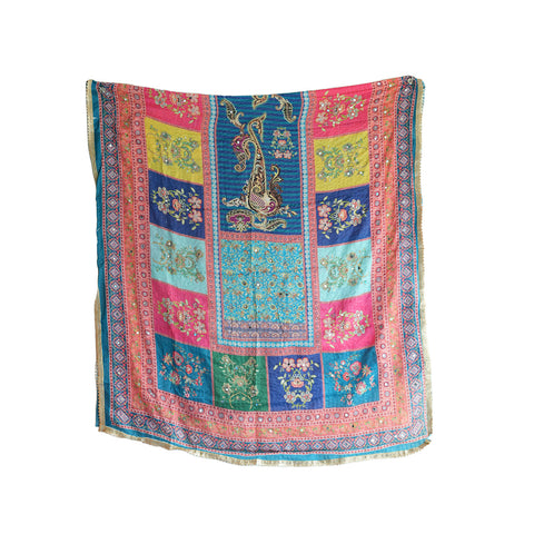 Pakistani Digital Printed Chinnon Dupatta With Heavy Mirror Work