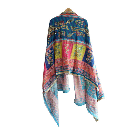 Pakistani Digital Printed Chinnon Dupatta With Heavy Mirror Work