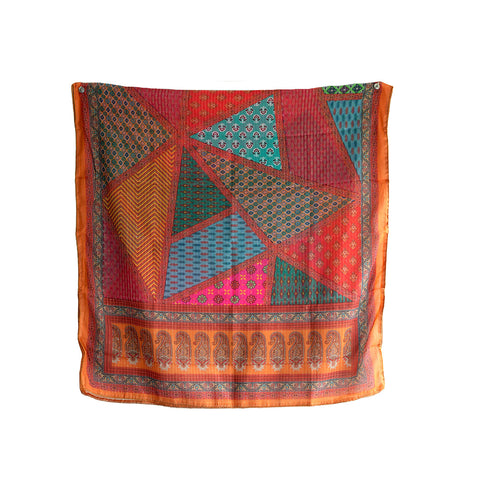 Pakistani Digital Printed Chinnon Dupatta With Heavy Mirror Work