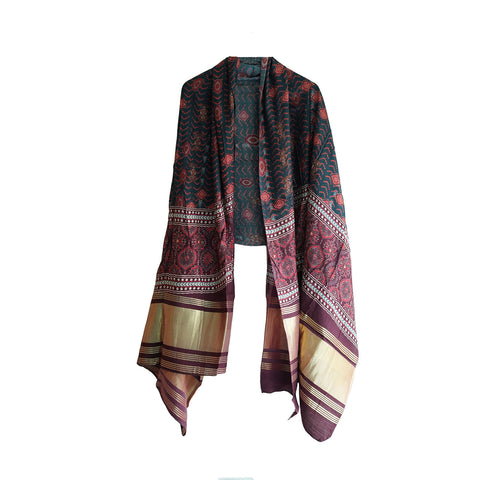 Semi Gaji Silk Bandhani Dupatta