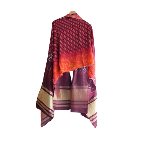 Semi Gaji Silk Bandhani Dupatta