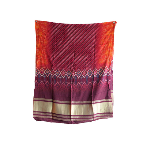 Semi Gaji Silk Bandhani Dupatta