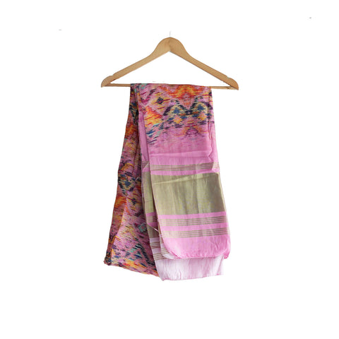 Semi Gaji Silk Bandhani Dupatta