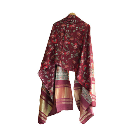 Semi Gaji Silk Bandhani Dupatta