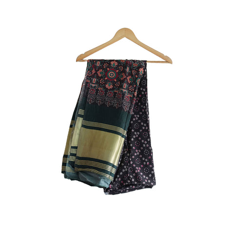 Semi Gaji Silk Bandhani Dupatta