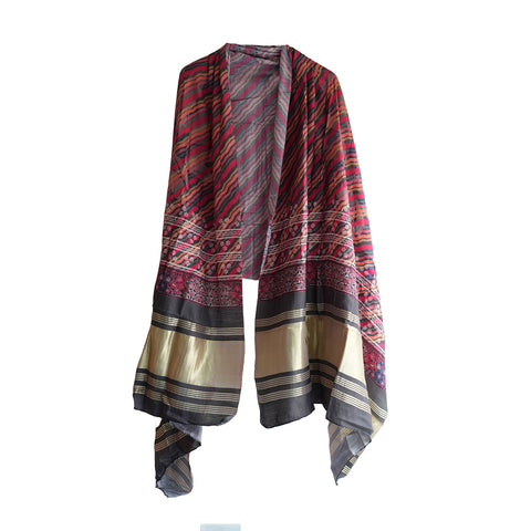 Semi Gaji Silk Bandhani Dupatta