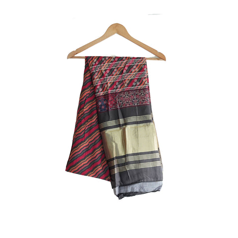 Semi Gaji Silk Bandhani Dupatta