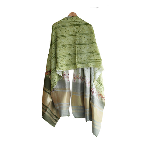 Semi Gaji Silk Bandhani Dupatta